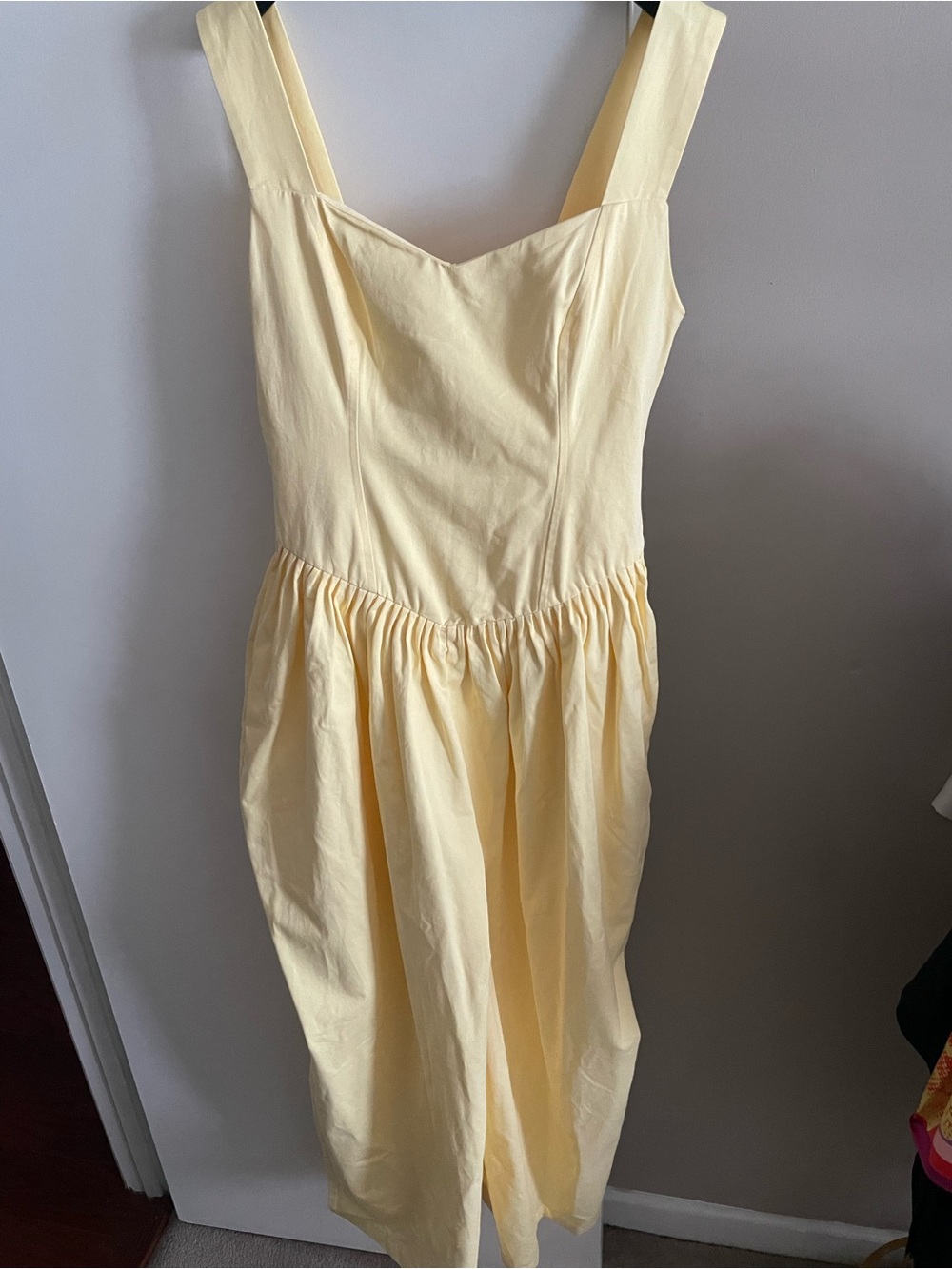Hanifa Pale Yellow Sleeveless Jumpsuit